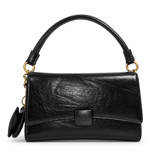 The Cocio Mini Bag - Black PU Leather Mini Bag - Asoyat Bangladesh