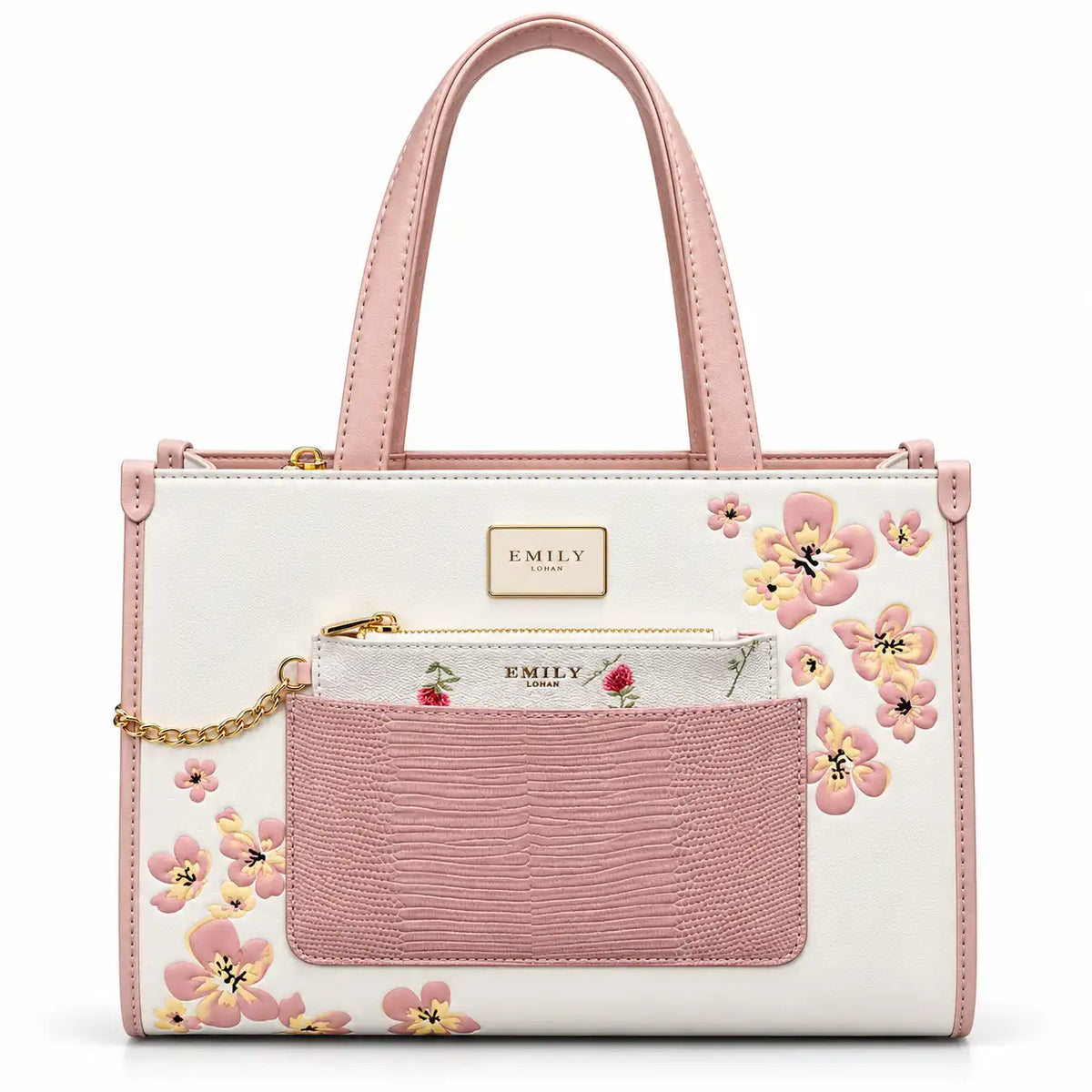 Luxurious Flowers Print Office Bag