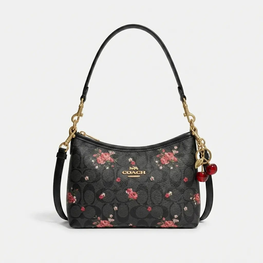 The Floral Bag with Charm & Box Packaging 🍒