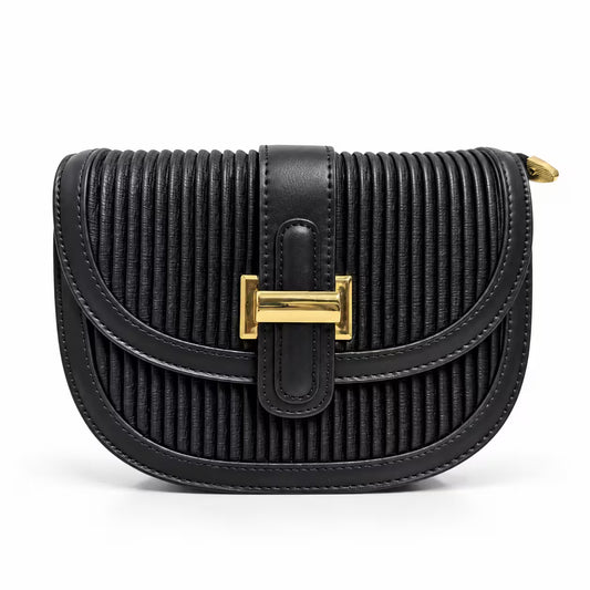 Round Shape Crossbody Bag Asoyat - front view logo-print exterior