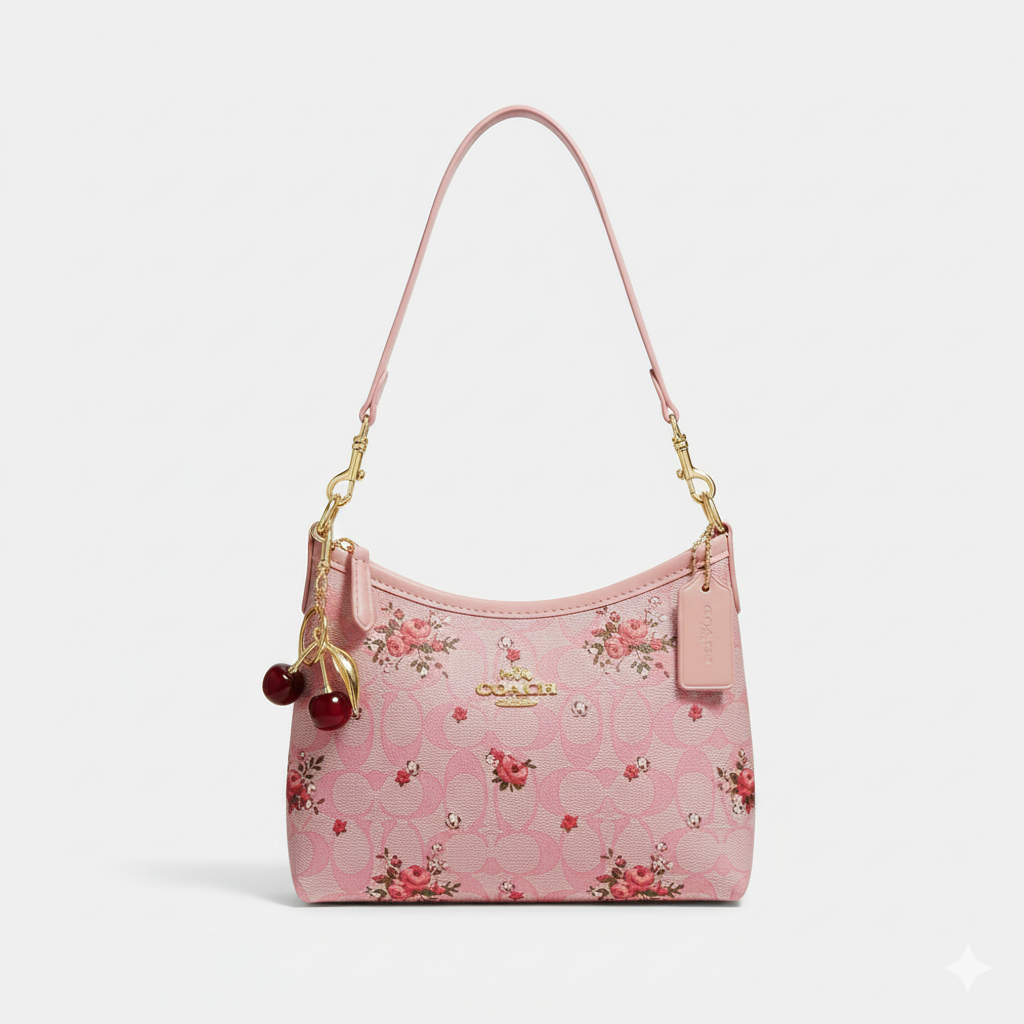 Floral charm bag lifestyle shot — ladies gift bag Eid birthday Bangladesh | Asoyat