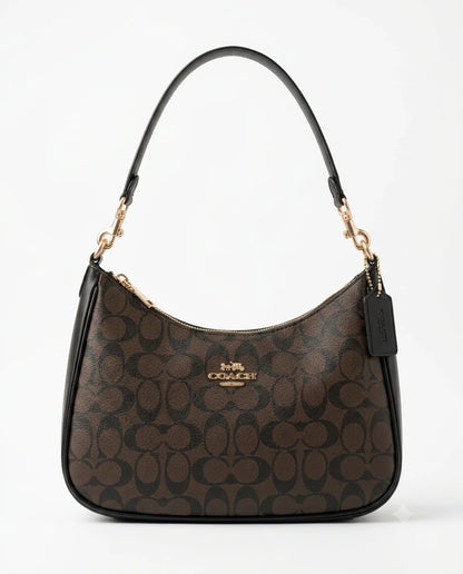 Classic Hobo Shoulder Bag for women - front view - PU leather - Asoyat
