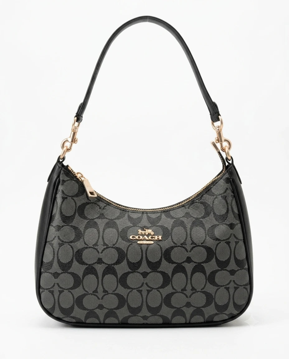 Classic Hobo Shoulder Bag - worn on shoulder, everyday style