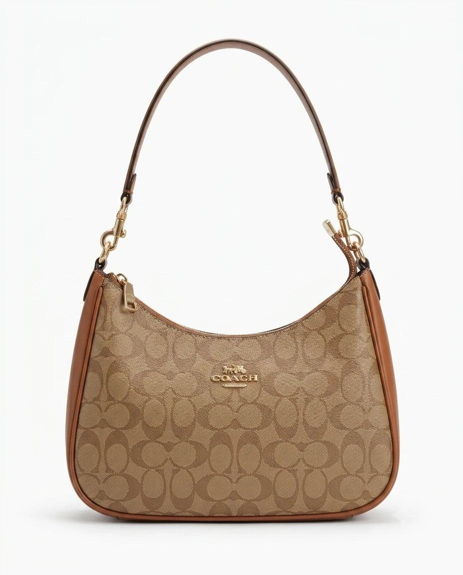 Classic Hobo Shoulder Bag - interior compartment view