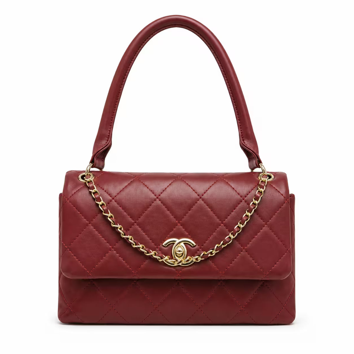 The Quilted Chain Shoulder Bag in PU Leather - Asoyat Bangladesh (Photo 3)