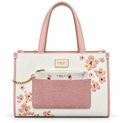 Luxurious Flowers Print Office Bag