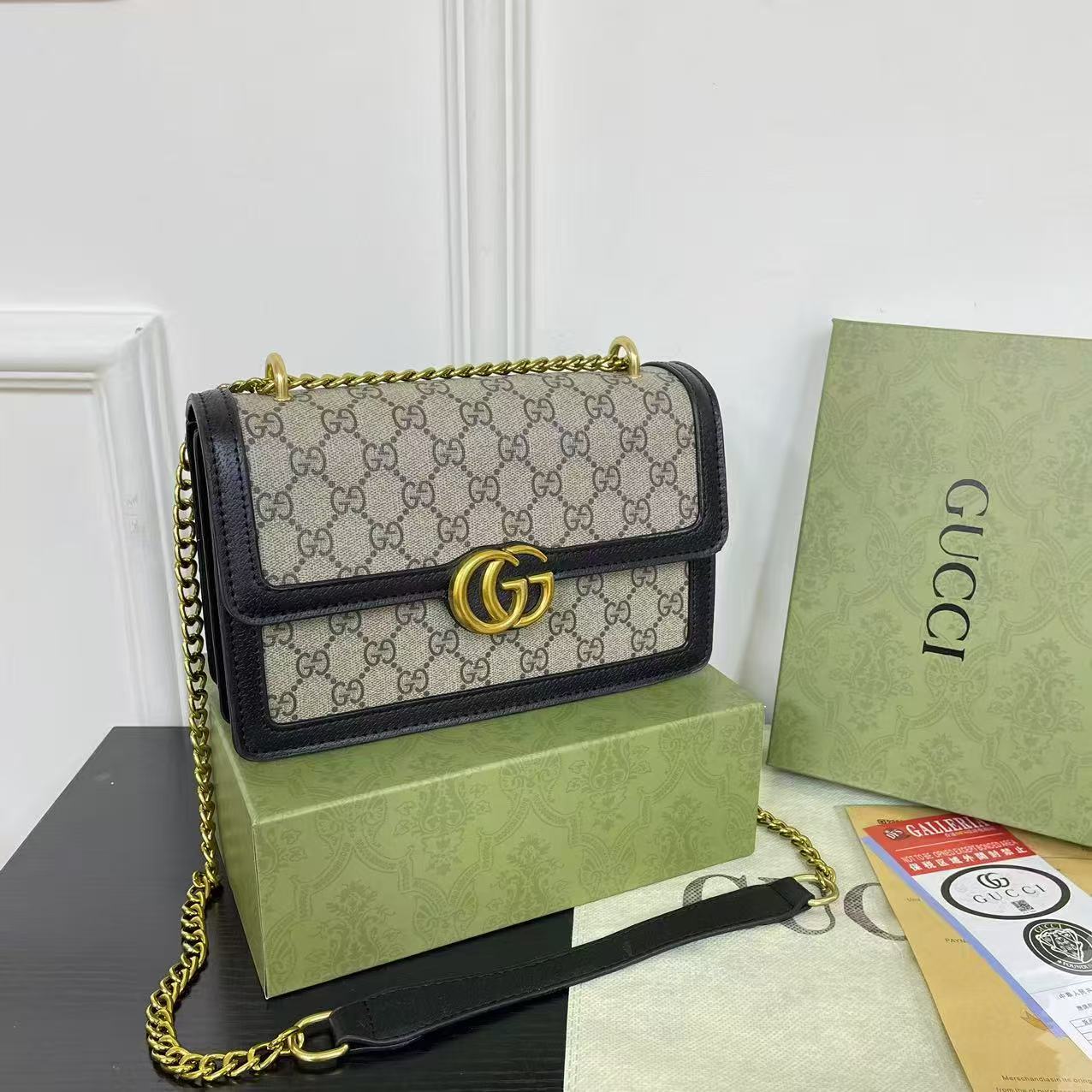 The Web Stripe Bag (With box)