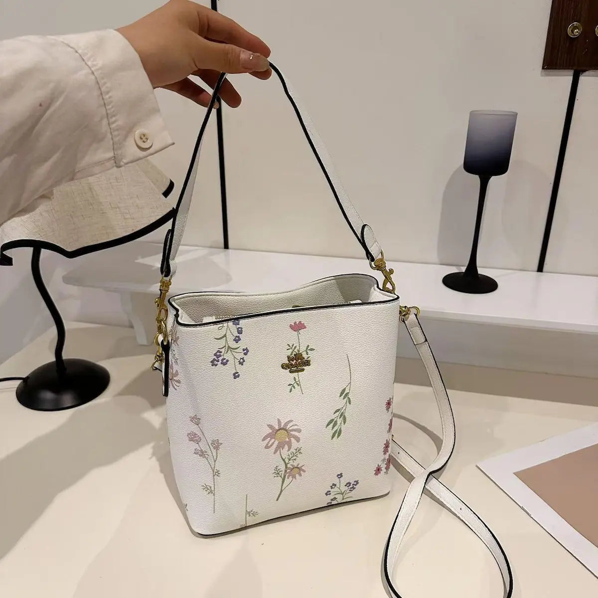 Bucket Bag Floral Print (With Box)