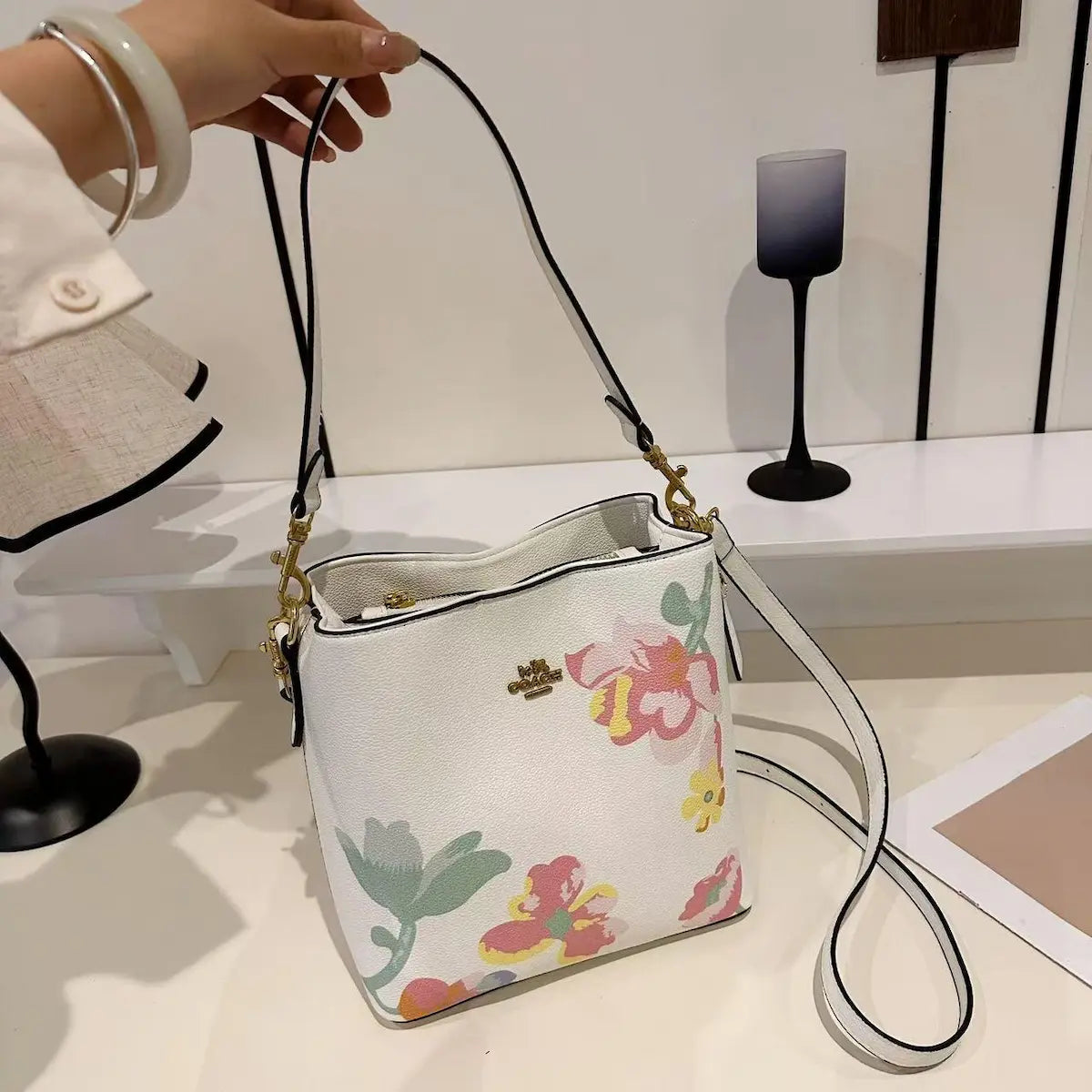 Bucket Bag Floral Print (With Box)