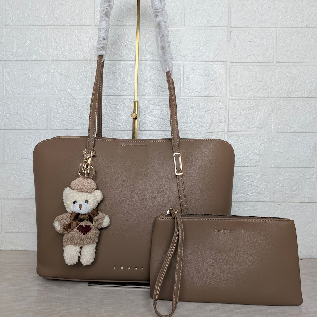 Sufei tote bag interior compartments — 3 chambers magnetic lock women bag BD