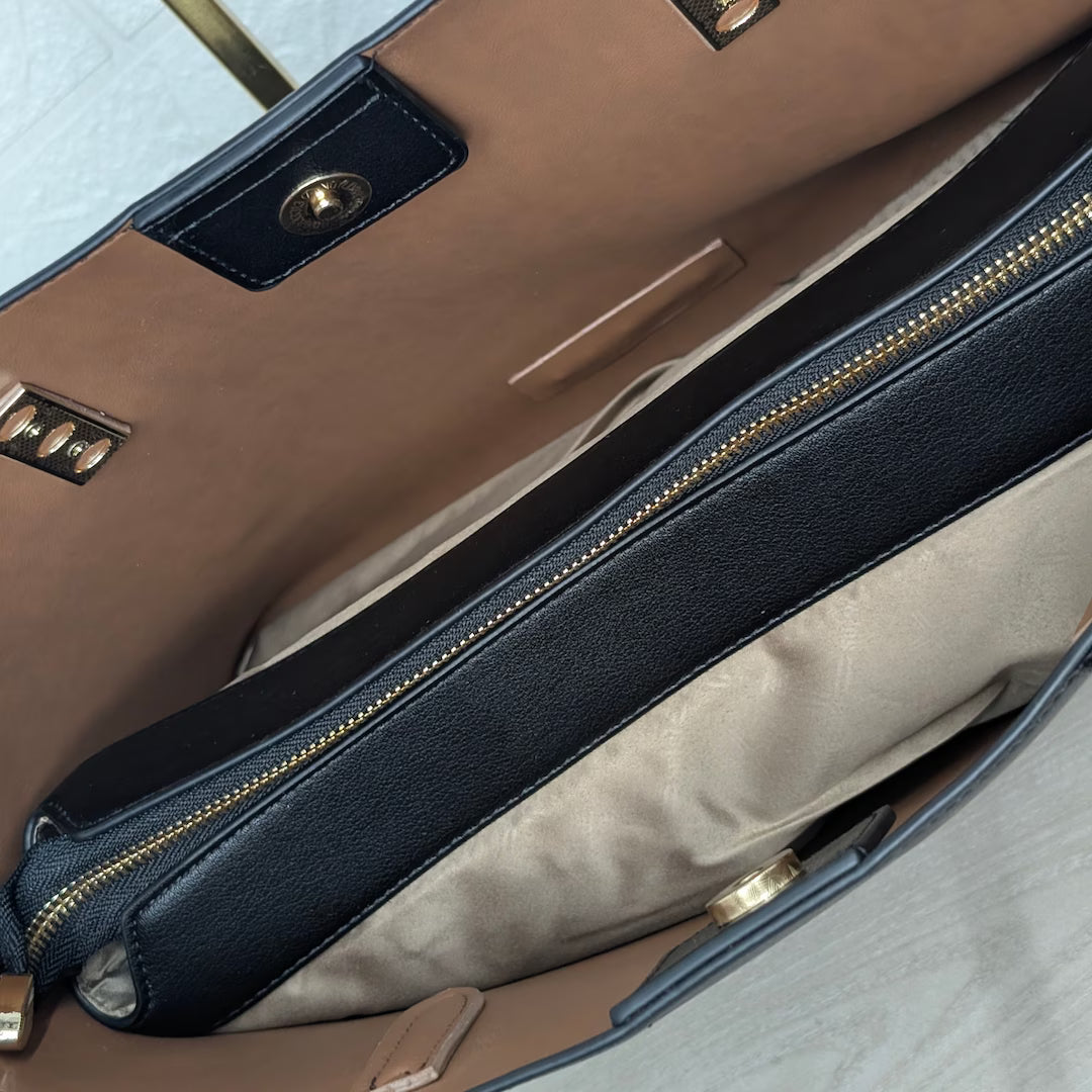 Sufei large tote bag back view — premium women office bag Bangladesh