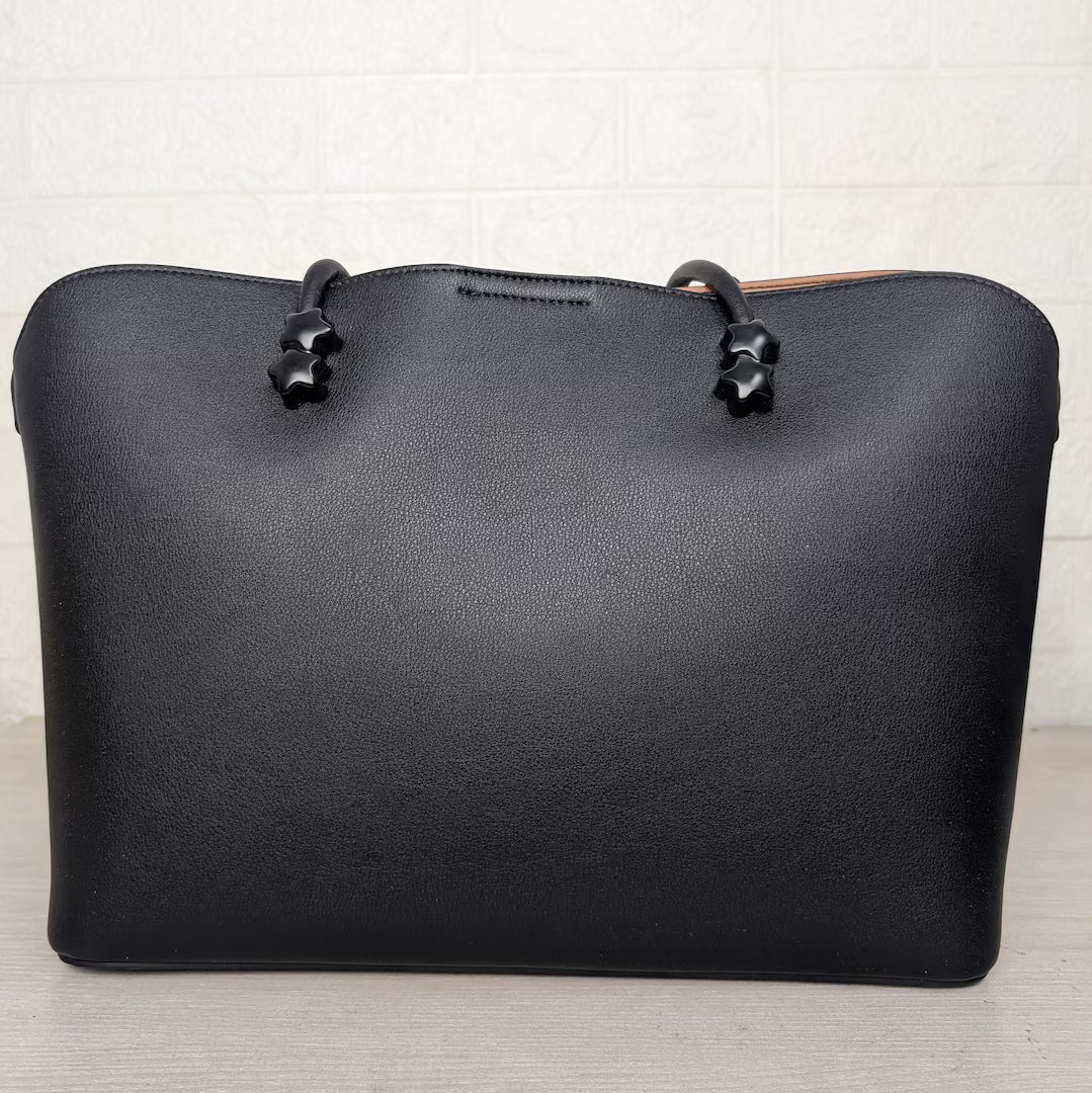 Sufei large tote bag side view — structured everyday office bag women Bangladesh