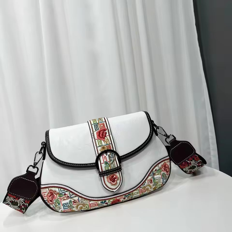 Gretta embroidered crossbody bag