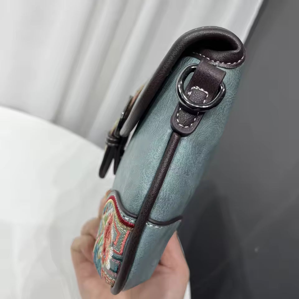 Gretta embroidered crossbody bag