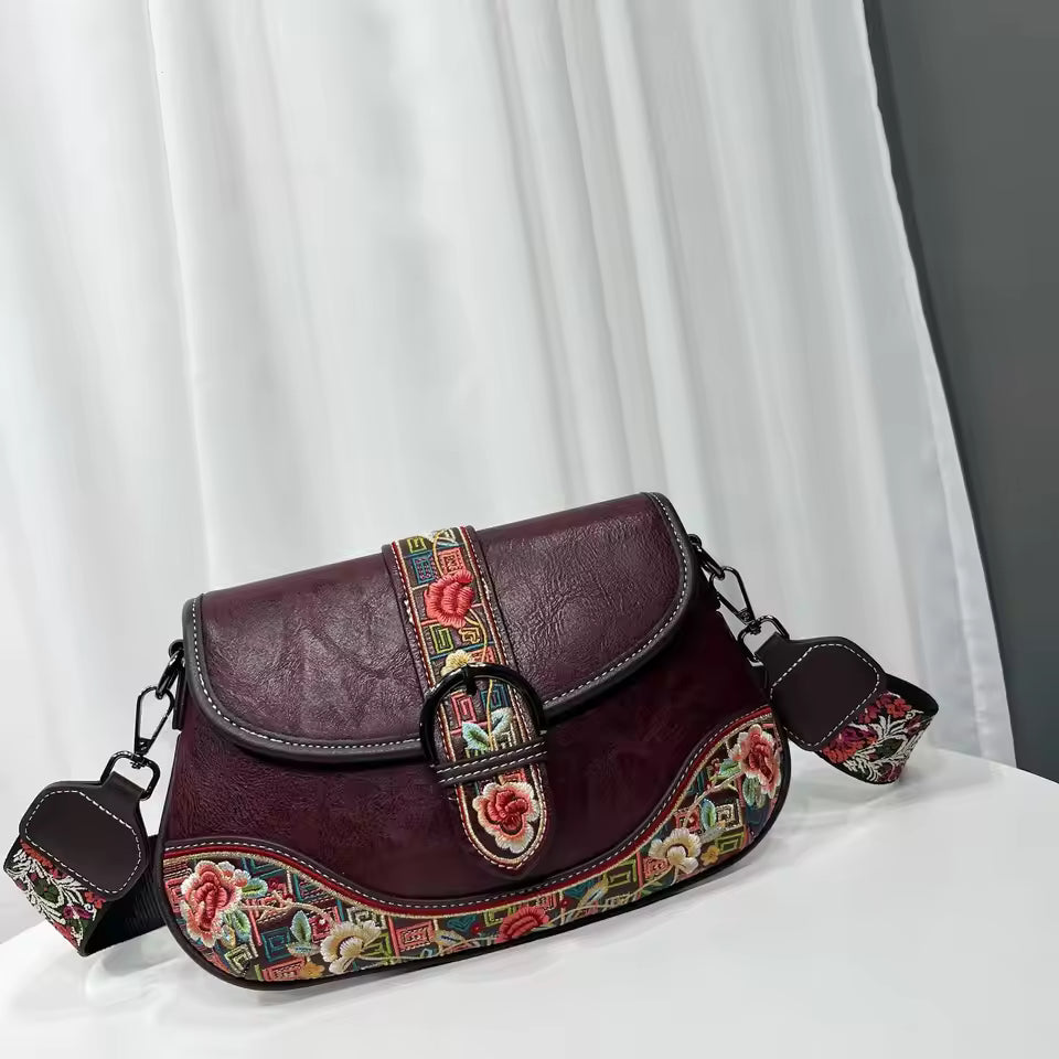 Gretta embroidered crossbody bag