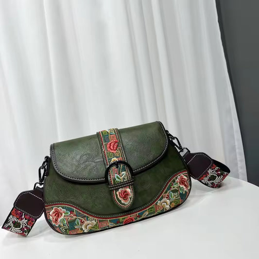 Gretta embroidered crossbody bag