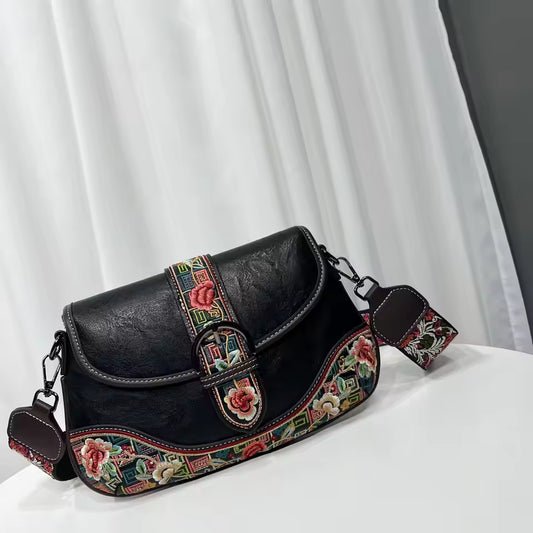 Gretta embroidered crossbody bag