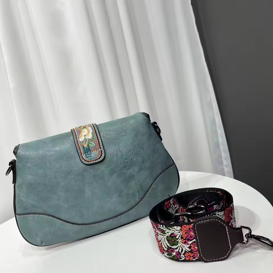 Gretta embroidered crossbody bag