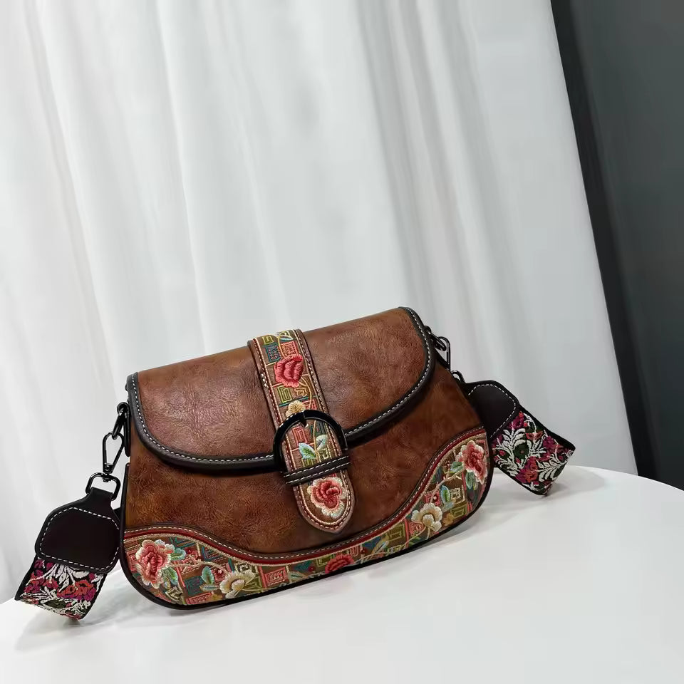 Gretta embroidered crossbody bag