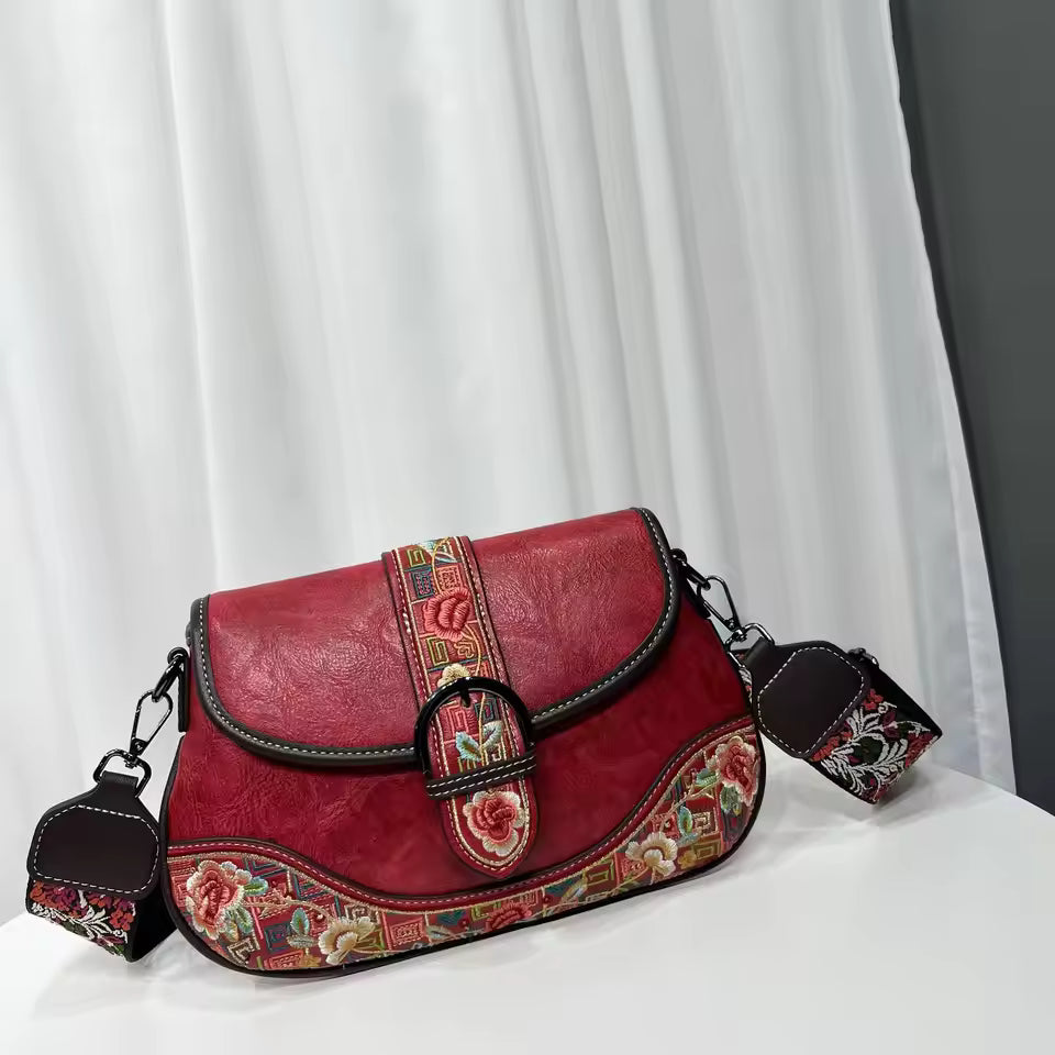 Gretta embroidered crossbody bag