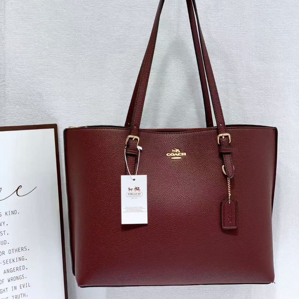 Mollie Structured Tote Bag – Side Profile Premium PU Leather | Asoyat