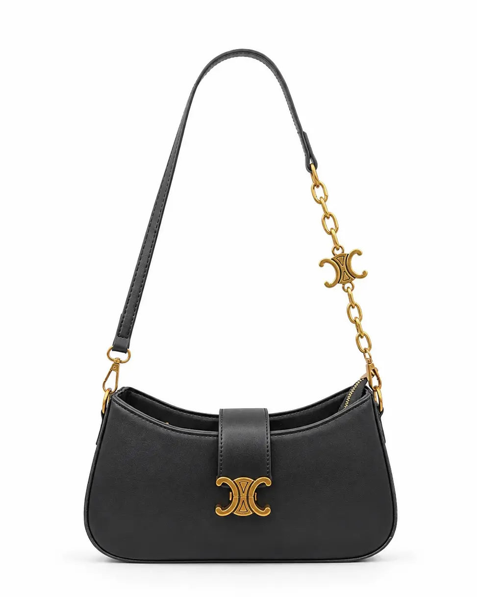 Classic Mini Bag for women - front view - PU leather - Asoyat